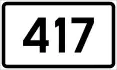 County Road 417 shield