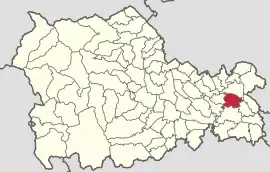 Location in Neamț County