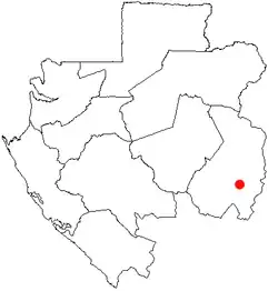 Bongoville shown within Gabon