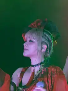 Mizuhashi Mai performing at the Sakura Matsuri 2018 in Singapore