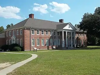 Dorchester Academy in Midway, Georgia. Colonial Revival (1935).