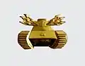 Branch insignia m/52-60. Also known as Pansargrodan ("Iron Frog").