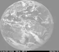 GOES-12 visible light image.