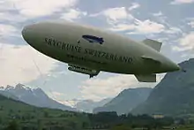 A skyship 600 in Skycruise Switzerland in the Swiss Alps