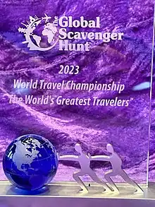 Global Scavenger Hunt 2023 Winner's Trophy