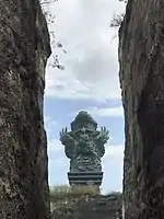 Statue viewed from Garuda Wisnu Kencana Cultural Park, 2019