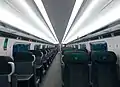 The interior of first class aboard a GWR Class 800