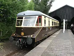 GWR diesel railcar, collection of the Great Western Society at Didcot, Oxfordshire