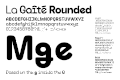 Gaîté Rounded typeface by Yorgo&Co. studio, 2017