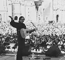 Gabino Palomares. Circa 1998. Concert in Mexico City.