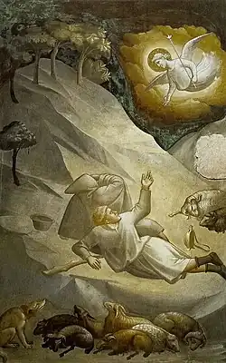 Annunciation to the Shepherds (east wall)