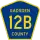 County Road 12B marker