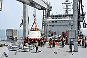 Gaganyaan TV-D1 capsule successfully secured on deck