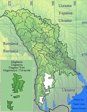 Svetlîi is located in Găgăuzia