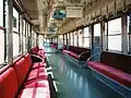 Interior view of a 5000 series operated by Gakunan Railway