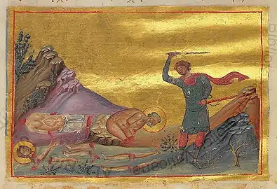 Martyrs Galacteon and his wife Episteme at Emesa.