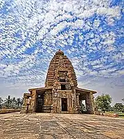 Galaganatha Temple at Pattadakal complex is an example of Badami Chalukya architecture.