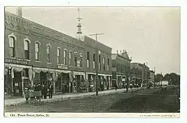 Galva - 1909 Front Street Scene