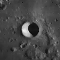 Lunar Orbiter 4 image of Gambart A