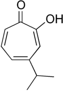 Skeletal formula of hinokitiol