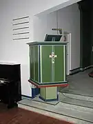 View of the pulpit