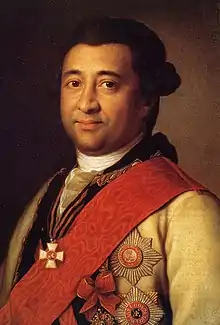Ivan Gannibal with the Ribbon of St. George