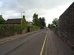 Gannochy Road, leading up the hill from Bridgend