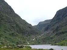 Looking southwards across Augher Lake up into the Head of the Gap