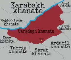 Borders of the Khanate of Garadagh