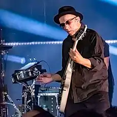 Duke Erikson performing with Garbage at The Shrine Auditorium in Los Angeles, 2019