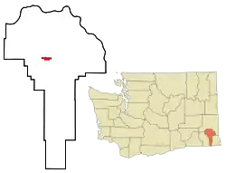 Location of Pomeroy, Washington