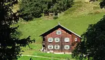 Montafon house in the Gargellen mountains