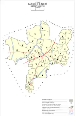 Map of Dubauli (#515) in Garhani block