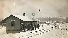 Former rail depot in Garnet