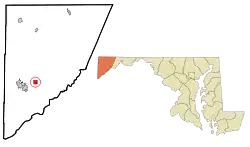 Location of Deer Park, Maryland