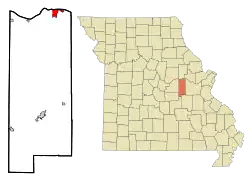 Location of Hermann, Missouri