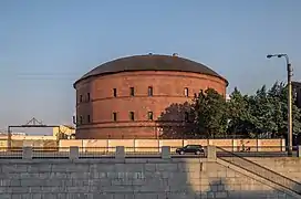 Gas holder in Saint Petersburg, Russia, converted to a planetarium.
