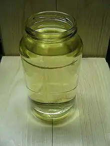 Sample of gasoline (petrol)