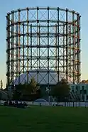 Landmark and industrial monument: a gasometer