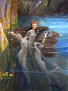 The Nereids (1902), by Gaston Bussière, Private collection.