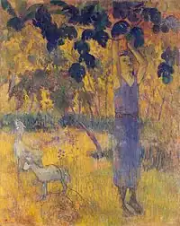 Paul Gauguin, La récolte or Homme cueillant des fruits, 1897