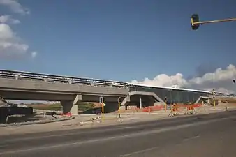 Construction at Midrand station in May 2010