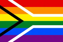 South Africa  Gay pride flag of South Africa[additional citation(s) needed]