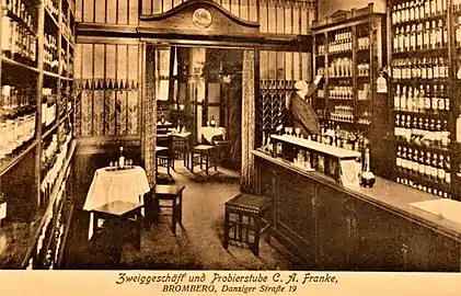 The office of Carl August Franke in 1914