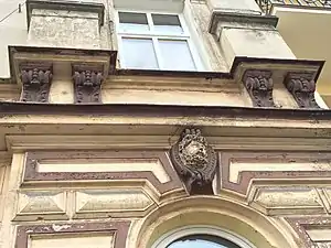 Detail of ground floor decoration