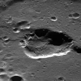 The central depression of Geddes is irregular in shape and may be a collapse feature rather than an impact crater