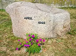 Memorial stone April 1945 in Lorenzkirch
