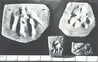 Alleged foot tracks and teeth marks from Gef