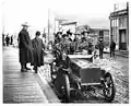 Gen. Adolphus Greely and party arriving at the Golden Gate Hotel, Nome (Aug. 1905)