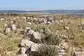 General view of ruins at the Zanoah ruin (Khurbet Zanua)